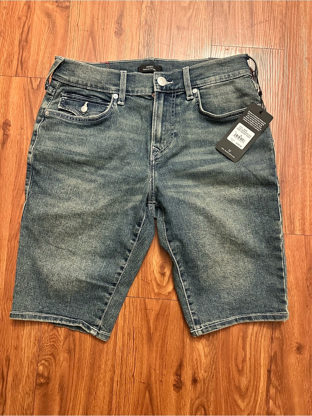 True Religion  Blue Denim Shorts